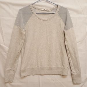 Athleta Citytime Sweatshirt Mesh Pullover Top